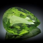 Peridot 8.96ct. Tropfenform ca.15.3x11x7.3mm