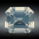 Mondstein facettiert 17.3ct. Smaragdschliff ca.16.5x14.9x11.3mm