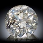 Diamant Natur 1.09ct. Light Grey I1, Durchmesser 6.5mm