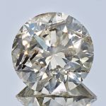 Diamant Natur 1.09ct. Light Grey I1, Durchmesser 6.5mm