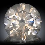 Diamant Natur 1.54ct. Light Gray Brown I1, Durchmesser 7.34mm