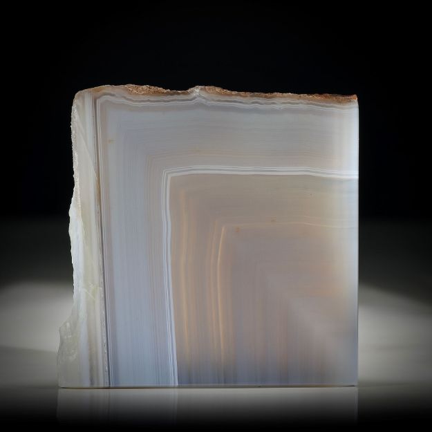 Achat Viereck mit natürlicher Begrenzung ca.53x43x4mm