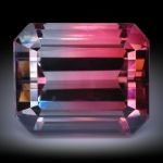 Turmalin 5.94ct. Bicolor, Smaragdschliff ca.11x9x7.2mm