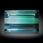 Turmalin 9.08ct. Bicolor, Treppenschliff ca.13.6x8.7x7.4mm