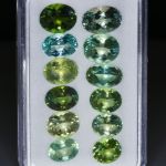 Turmalin 30.79ct. Lot aus 12 Steinen oval, Länge ca. 8 bis 12mm
