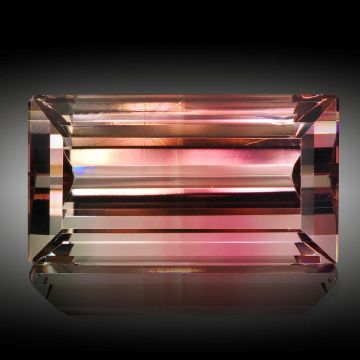 Turmalin 8.6ct. Smaragdschliff ca.15.7x8.7x7mm