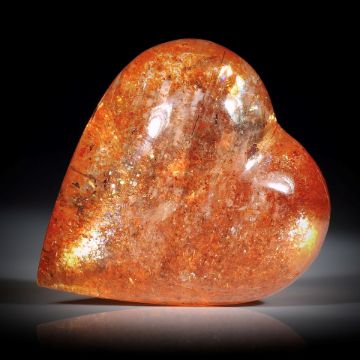Sonnenstein 35.65ct. Herzform, beidseitig geschliffen ca.22.8x20.8x11.8mm