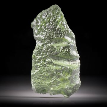 Moldavit 25.27ct. durch Meteoriteneinschlag entstandenes natürliches Glas