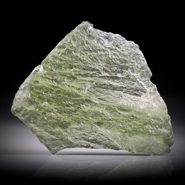 Moldavit 16.67ct. durch Meteoriteneinschlag entstandenes natürliches Glas