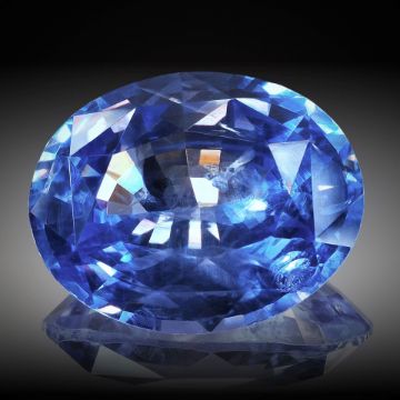 Saphir unerhitzt 4.95ct. Sri Lanka, Grösse 11.8x9.2x5.6mm